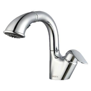 摩恩面盆冷热水龙头59铜抽拉卫生间洗手浴室柜龙头91035SRN/89124