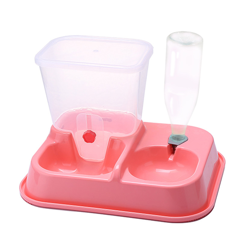 恩宠加厚升级版宠物狗狗猫咪自动喂食器泰迪两用喂水器粮盆碗喝水