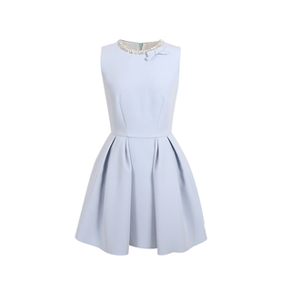 Mummy Cat 下蛋喵【辉夜大小姐】钉珠蝴蝶结背心千金气质连衣裙