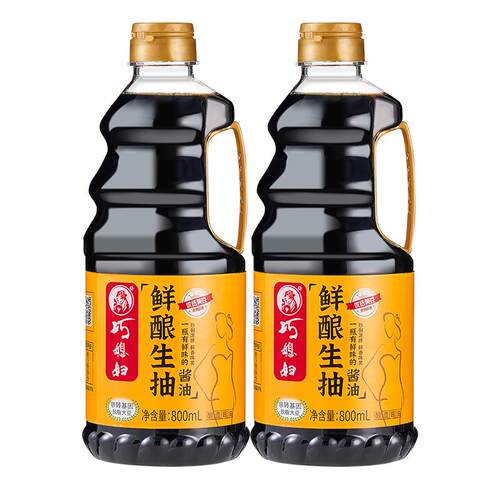 巧媳妇800ml原汁鲜酿生抽美味料酒香醋家用调味多规格组合任选