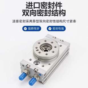 HRQ50旋转气缸0度90度180度HRQ20A HRQ10 HRQ30 HRQ50A HRQ3