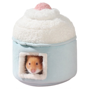 卡诺仓鼠过冬棉窝金丝熊花枝鼠蜜袋鼯专用躲避屋冬天保暖房睡觉窝