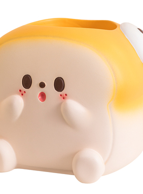 治愈系可爱笔筒工位桌面装饰摆件