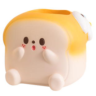 治愈系创意可爱笔筒办公室桌面装饰收纳小摆件送女友学生生日礼物