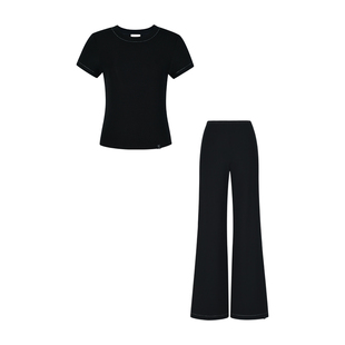 SILKY MIRACLE真丝NUDE莫代尔水晶针织睡衣裤辣妹可外穿家居服女