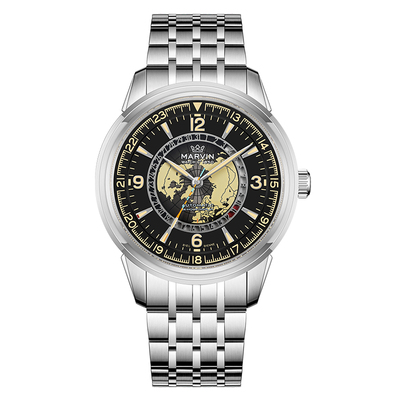 瑞士摩纹表Marvin腕表男士全自动机械手表双芯搭载华为智能机芯