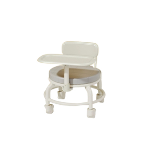 轮滑可滑动椅子靠背椅卧室凳子家用万向轮儿童吃饭宝宝专用座椅