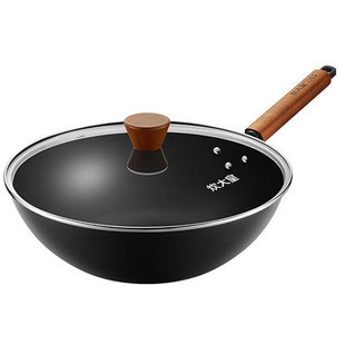 炊大皇极铁锅无涂层炒菜锅精铁锅窒化技术防锈熟铁电磁炉明火通用