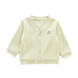 童泰男童女童外套开衫宝宝春装双层纯棉儿童开衫加里纯棉春秋外穿