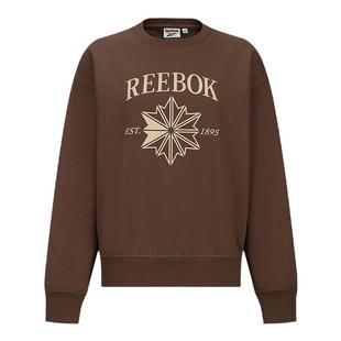 Reebok锐步官方26年新款女子精致雪花印花舒适时尚百搭套头卫衣