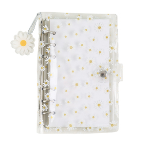 盐系透明PVC太阳花活页记事本A6A7手帐本日记笔记本 学生日韩文具