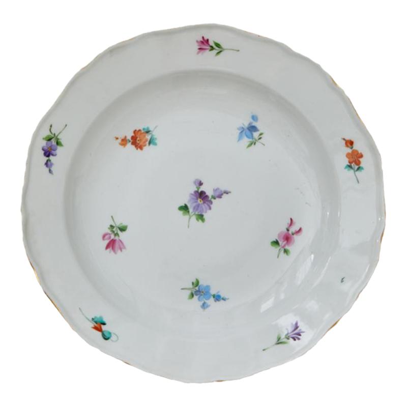 ins田园风手绘花卉奢华中古盘子