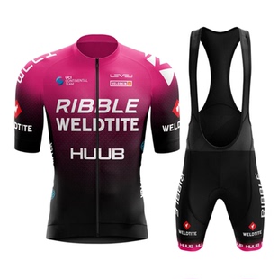 夏季HUUB VELOSKIN骑行服自行车公路车短袖套装单车衫骑行背带裤