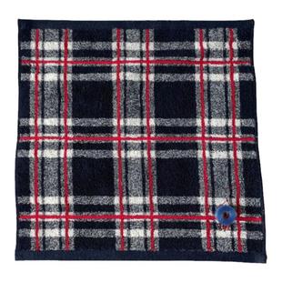 D33绅士马Q出霓虹原旦 小方巾手帕子25纯棉男女擦手擦汗小毛巾