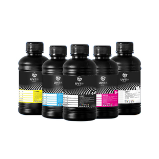 墨霆uv墨水爱普生L800 L805 TX800 XP600 1390 DX5 7光固化uv油墨31度松普东申硬中软uv墨水桌面uv打印机墨水