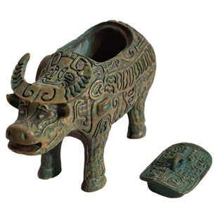 殷商文化仿真亚长牛尊树脂全立体冰箱贴安阳殷墟博物馆文创伴手礼