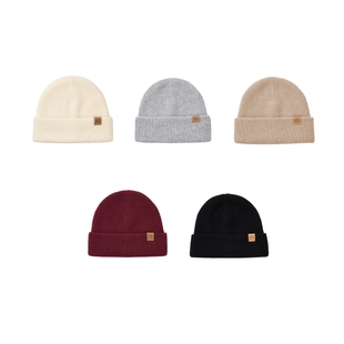 上森山羊绒堆堆帽子冷帽针织帽子女款2025新款显脸小秋冬senpop