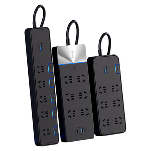 公牛防雷抗电涌插排插多孔位电竞插座多功能家用USB快充拖插线板