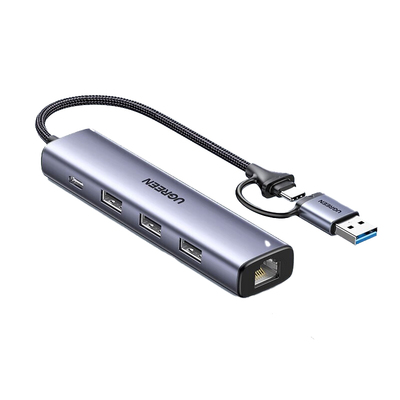 绿联扩展坞USB+Type-C网卡