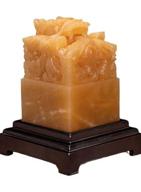 风水办公室摆件龙头玉玺印章