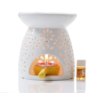 陶瓷香薰炉干烧烤橘皮熏香粉室内蜡烛大号香薰灯复古烟花家用卧室