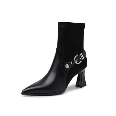 真皮短筒靴子女2025新款爆款