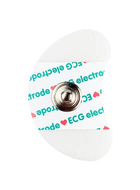 一次性使用心电电极片医用理疗贴片家用脑循环扣式自粘贴月牙型