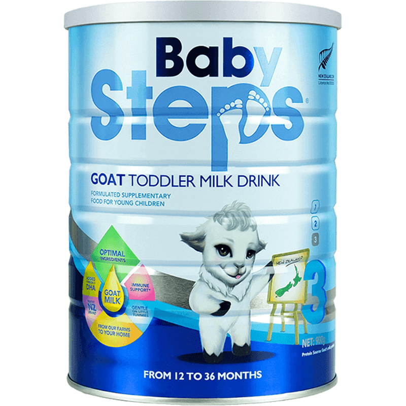 BabySteps蓓比步婴幼儿3段配方羊奶粉900g新西兰进口婴儿儿童奶粉