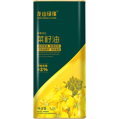 龙山绿缘菜籽油非转基因