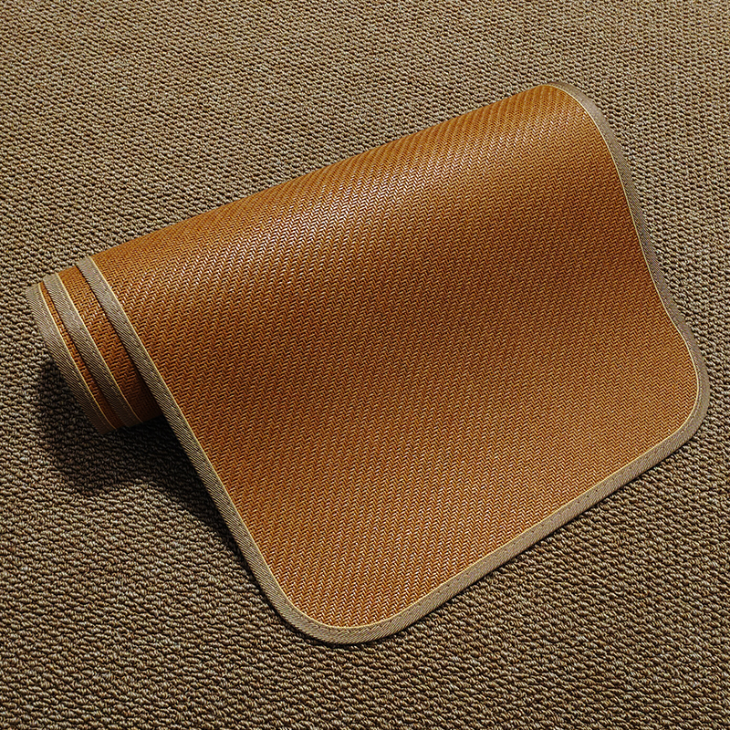 夏季沙发凉席垫双面天然透气藤编竹席坐垫单人办公室红木沙发座垫