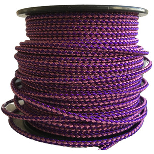 防水编织钢丝绳圆形手链替换线绳首饰配件不锈钢绳DIY手绳红黑彩