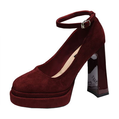 玛丽珍防水台11公分高跟鞋女