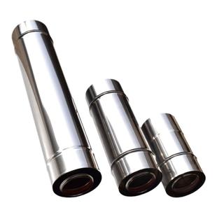 厨房壁挂炉排烟管双层弯头燃气采暖炉锅炉烟囱不锈钢加长烟筒直管