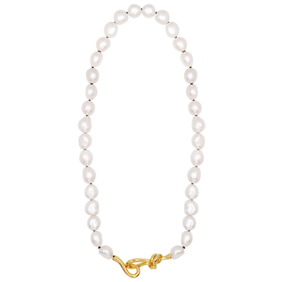 JX I 追光 欧美时髦静奢优雅天然巴洛克异形珍珠项链高级锁骨链女