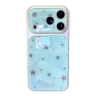 韩系ins风满屏星星适用iphone17promax手机壳玻璃大视窗彩绘苹果16pro巨好看15简约高级感14情侣13防摔保护套