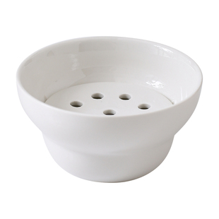 陶瓷火锅碗双层小碗沥油碗火锅店麻辣烫专用滤油家用蒸碗沥水蒸片