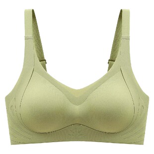 浪莎无痕内衣女春季聚拢上托3D软支撑固定杯无钢圈加厚美背文胸DT