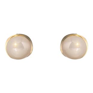 法式轻奢大珍珠耳钉女高级感气质大气耳环2025新款爆款小众耳饰品