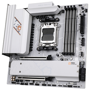 七彩虹COLORFIRE B850M-MEOW WIFI7 D5支持AMD 9800X3D橘影橙主板