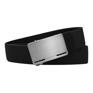 古格缇男士腰带 弹力内穿自动扣帆布尼龙编织皮带 户外休闲裤腰带