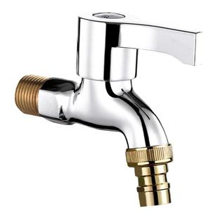 全铜洗衣机水龙头单冷4分专用快开加长拖把池水嘴接头家用水龙头