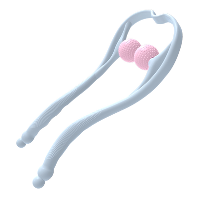 按摩神器!手动揉捏颈椎按摩器