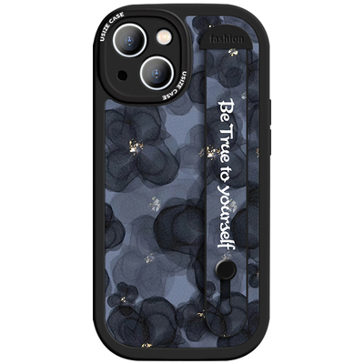 苹果腕带小羊皮时尚小清新山茶花