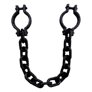 万圣节鬼屋表演道具仿真塑料手链脚链镣铐影视囚犯刑具酒吧大链条
