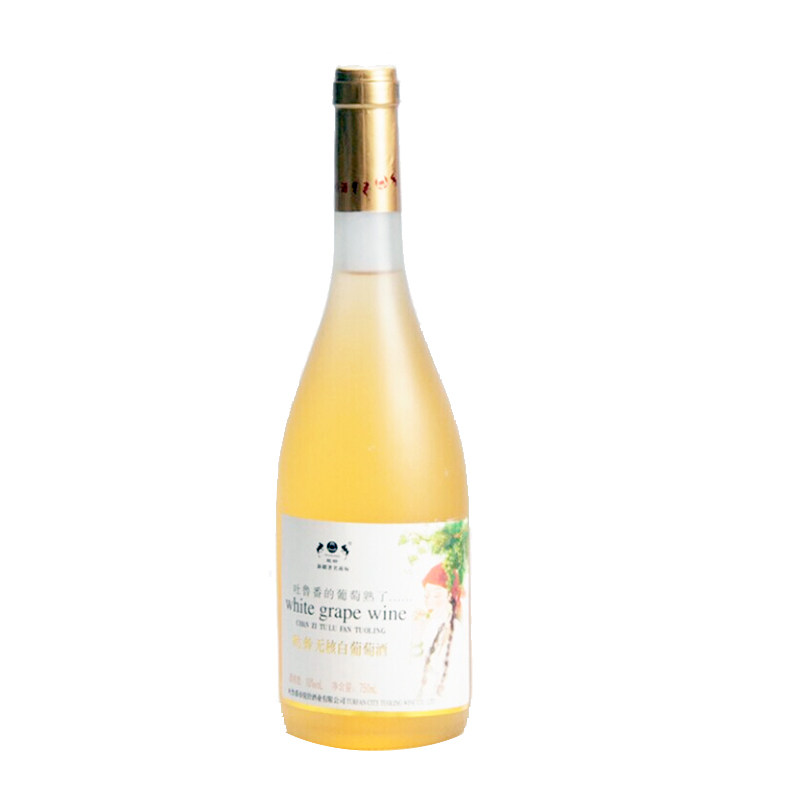 新疆驼铃无核白甜白葡萄酒吐鲁番葡萄熟了10度750ml好喝女士微醺