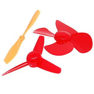80mm2叶3叶螺旋桨手工DIY创意玩具小制作科学实验小马达风扇四叶