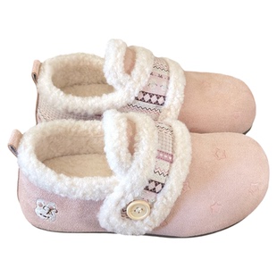 荔枝公园费尔岛加绒博肯鞋女2025冬季新款保暖毛毛鞋棉鞋拖鞋外穿