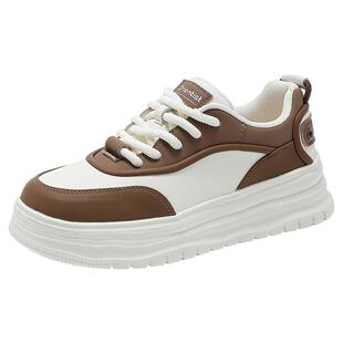 大东官方厚底板鞋女款2026新款春季女鞋百搭爆款鞋子女增高休闲鞋