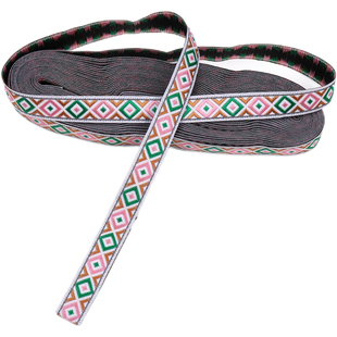 2022新款1.2cm菱形小花边少数民族风服装辅料苗族壮族布依族栏杆