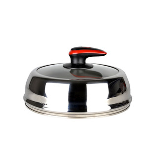 可视不锈钢玻璃锅盖可立加高炒锅盖蒸锅盖凹口平口通用锅盖